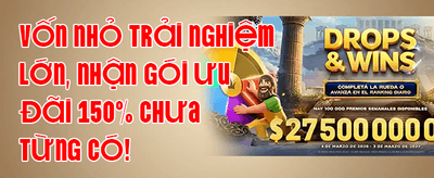 Thưởng Chào Mừng 100% promotion